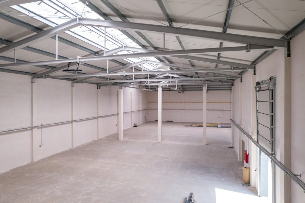 Hala stalowa wnętrze