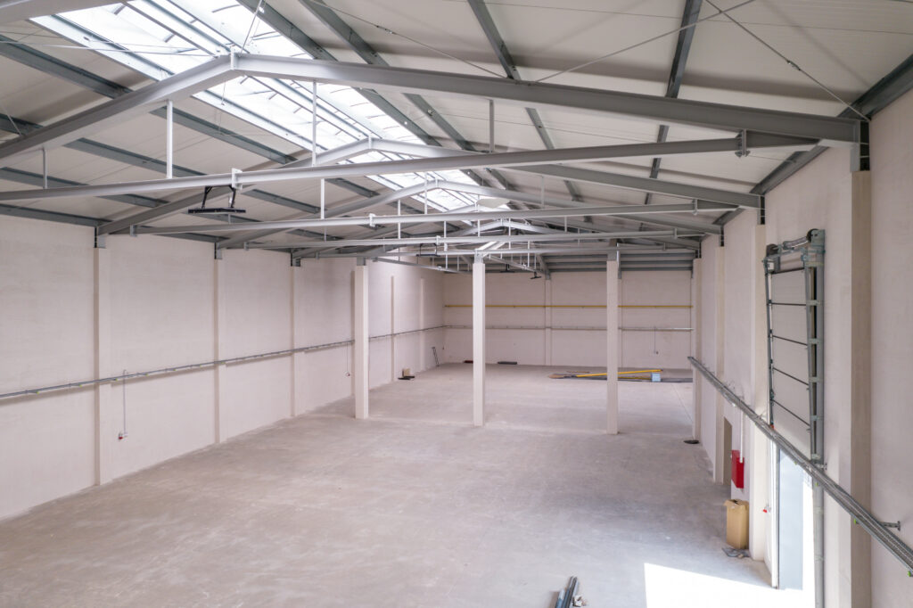 Hala stalowa wnętrze